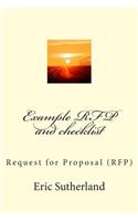 Example RFP and checklist