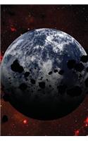 Planetary Remains Grid Notebook: 150 Page Grid Notebook Journal Diary