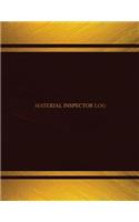 Material Inspector Log (Log Book, Journal - 125 pgs, 8.5 X 11 inches): Material Inspector Logbook (Black cover, X-Large)(Centurion Logbooks/Record Books)