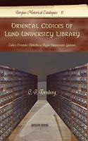 Oriental Codices of Lund University Library: Codices Orientales Bibliothecae Regiae Universitatis Lundensis(11 Kiraz Historical Catalogues Archive)