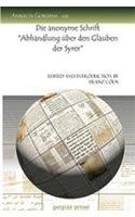 Die anonyme Schrift 
