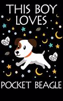 This Boy Loves Pocket Beagle Notebook: Simple Notebook, Awesome Gift For Boys, Decorative Journal for Pocket Beagle Lover: Notebook /Journal Gift, Decorative Pages,100 pages, 6x9, Soft co