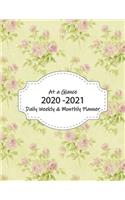 At a Glance 2020-2021 Daily Weekly & Monthly Planner