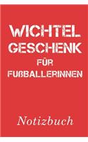 Wichtelgeschenk für Fußballerinnen Notizbuch