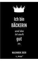 Kalender 2020 für Bäcker / Bäckerin