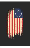 Betsy Ross Flag Notebook - American Patriot Journal Planner