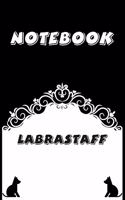 Labrastaff Notebook: Black and White notebook, Decorative Journal for Labrastaff Lover: Notebook /Journal Gift, Black and White,100 pages, 6x9, Soft cover, Mate Finish