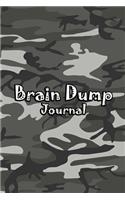 Brain Dump Journal: Template Worksheet Notebook With Prompts To Stop Stressing To Help You Clear Your Mind & Head Of Thoughts By Make Notes in Book - Dark Camo Cover