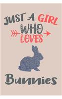 Just A Girl Who Loves Bunnies Journal