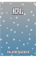 Nepal Urlaubstagebuch: Reisetagebuch für Nepal. Ideal für Skiurlaub, Winterurlaub oder Schneeurlaub. Mit vorgefertigten Seiten und freien Seiten für Reiseerinnerungen. Eig