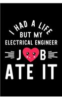 I Had A Life But My Electrical Engineer Job Ate It: Hilarious & Funny Journal for Electrical Engineer - Funny Christmas & Birthday Gift Idea for Electrical Engineer - Electrical Engineer Notebook - 10