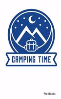 Camping Time: Kariertes A5 Notizbuch oder Heft für Schüler, Studenten und Erwachsene(159 Logos Und Designs)