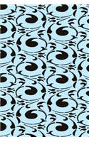 2020 Weekly Planner Damask Pattern Design Black Blue Swirls 134 Pages: 2020 Planners Calendars Organizers Datebooks Appointment Books Agendas