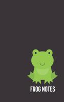 frog notes: small lined Woodland Animals Notebook / Travel Journal to write in (6'' x 9'') 120 pages