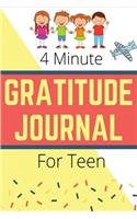 4 Minute Gratitude Journal For Teen Boys