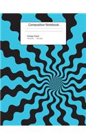 Wavy Turq Print Composition Notebook