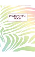 Composition Book: Holographic Notebook - 150-Page College-Ruled Trendy Journal - 8.5 X 11 Glossy Softcover(Trendy Notebooks)
