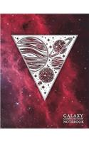 Galaxy Composition Notebook: Deep Space Universe Starry Night Moon Phase College Ruled Journal Notebook Diary Log Book for Note Taking, Journaling, Sketching, Work and School - (Galaxy Notebooks)