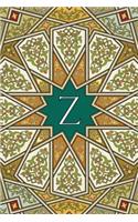Monogram Z Blank Book: Notebook Journal Diary Art Sketch(26 Arabesque Two 150 Blank)