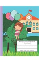 Primary Composition Notebook Story Journal: Educational Writing and Drawing Handwriting Activity Workbook