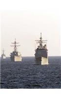 Warships Notebook Large Size 8.5 x 11 Ruled 150 Pages Softcover