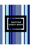 Baptism Guest Book: Memory Message Book with Photo Page & Gift Log for Family, Friends & Guest to Write Wishes & Aspiration and Sign in Use at Baptism, Christenings, Ba