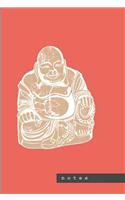 Laughing Budha Spiral Notebook: Large Notebook With Elastic