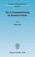 Die Irrtumsanfechtung Im Handelsverkehr
