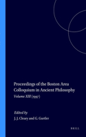 Proceedings of the Boston Area Colloquium in Ancient Philosophy
