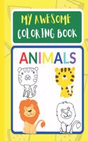 My Awesome Coloring Book-Animals