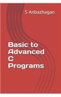 Basic to Advanced C Programs