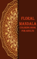 Floral mandala coloring book for adults