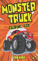 Monster Truck Coloring Book for Kids 4-8