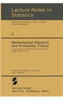 Mathematical Statistics and Probability Theory