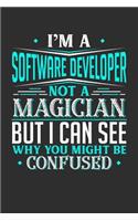 I'm A Software Developer Not A Magician But I can See Why You Might Be Confused: Small Business Planner 6 x 9 100 page to organize your time, sales, profit, ideas and notes.