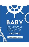 Baby Boy Shower Party Guest Book