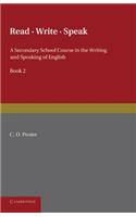 Read Write Speak: Volume 2