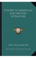 Studies In American And British Literature