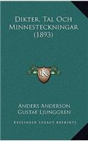 Dikter, Tal Och Minnesteckningar (1893)