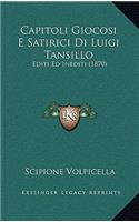 Capitoli Giocosi E Satirici Di Luigi Tansillo