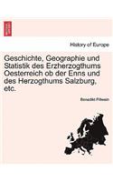 Geschichte, Geographie und Statistik des Erzherzogthums Oesterreich ob der Enns und des Herzogthums Salzburg, etc.