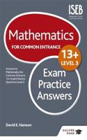 Mathematics Level 3 for Common Entrance at 13+ Exam Practice Answers