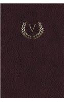 Monogram "v" Meeting Notebook