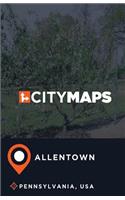 City Maps Allentown Pennsylvania, USA