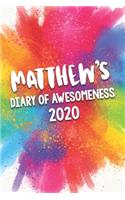 Matthew's Diary of Awesomeness 2020