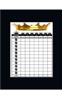 5 Crowns Score Sheets: 120 Large Score Sheets for Score keeping