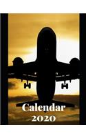 Flight Attendant Calendar 2020: Calendar Weekly Planer 2020 Logbook Diary Gift Todo Memory Book Budget Planner Hobby - Men, Woman, Girls & Boys - 8.5" x 11" - 21.59 x 27.94 cm - 57