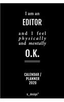 Calendar 2020 for Editors / Editor