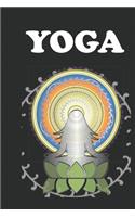 Yoga Notebook: Cool Fitness Yoga Buddhism Figur Namaste Notebook or Journal (6 x 9 inches) with cream paper and 120 pages
