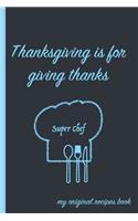 Thanksgiving Is For Giving Thanks